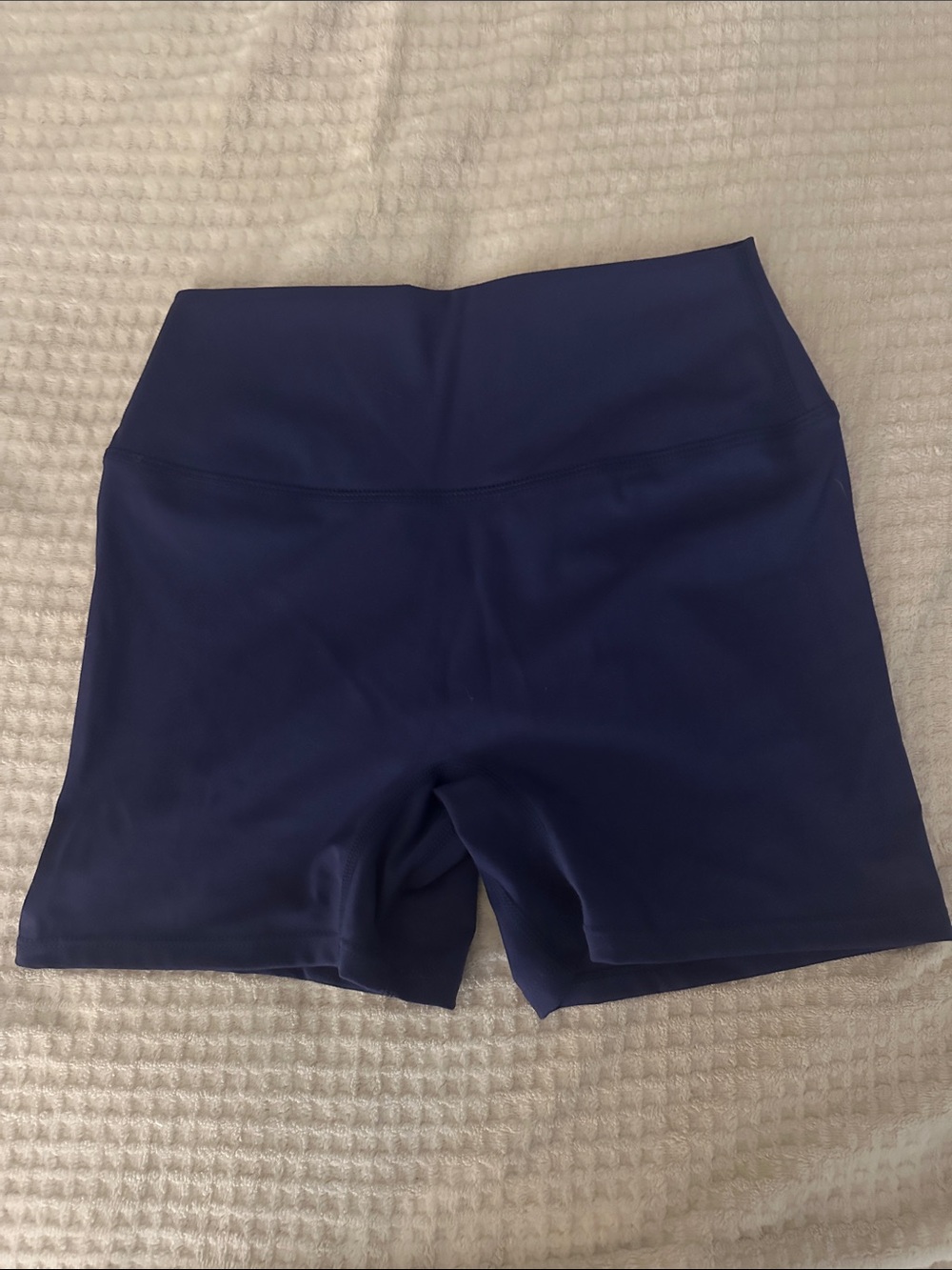 High-Waist Navy Women's Performance Shorts